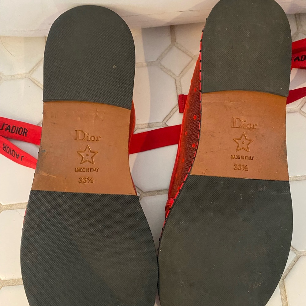 Dior J'Adior Red Espadrilles - Picture 2 of 2